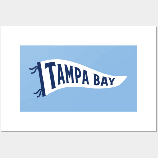 Tampa Bay Pennant - Light Blue Posters and Art